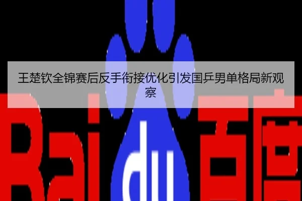 王楚钦全锦赛后反手衔接优化引发国乒男单格局新观察